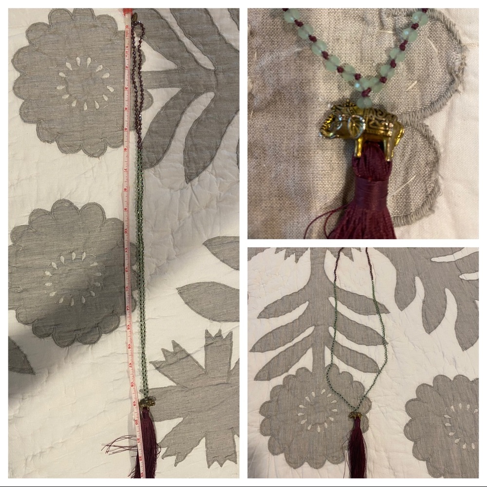 Crystal Tassel Necklace